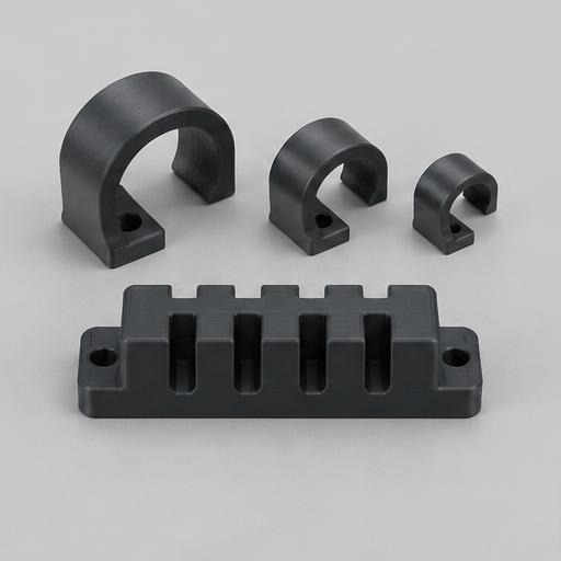 Kunststof kabelclips en kabelhouder